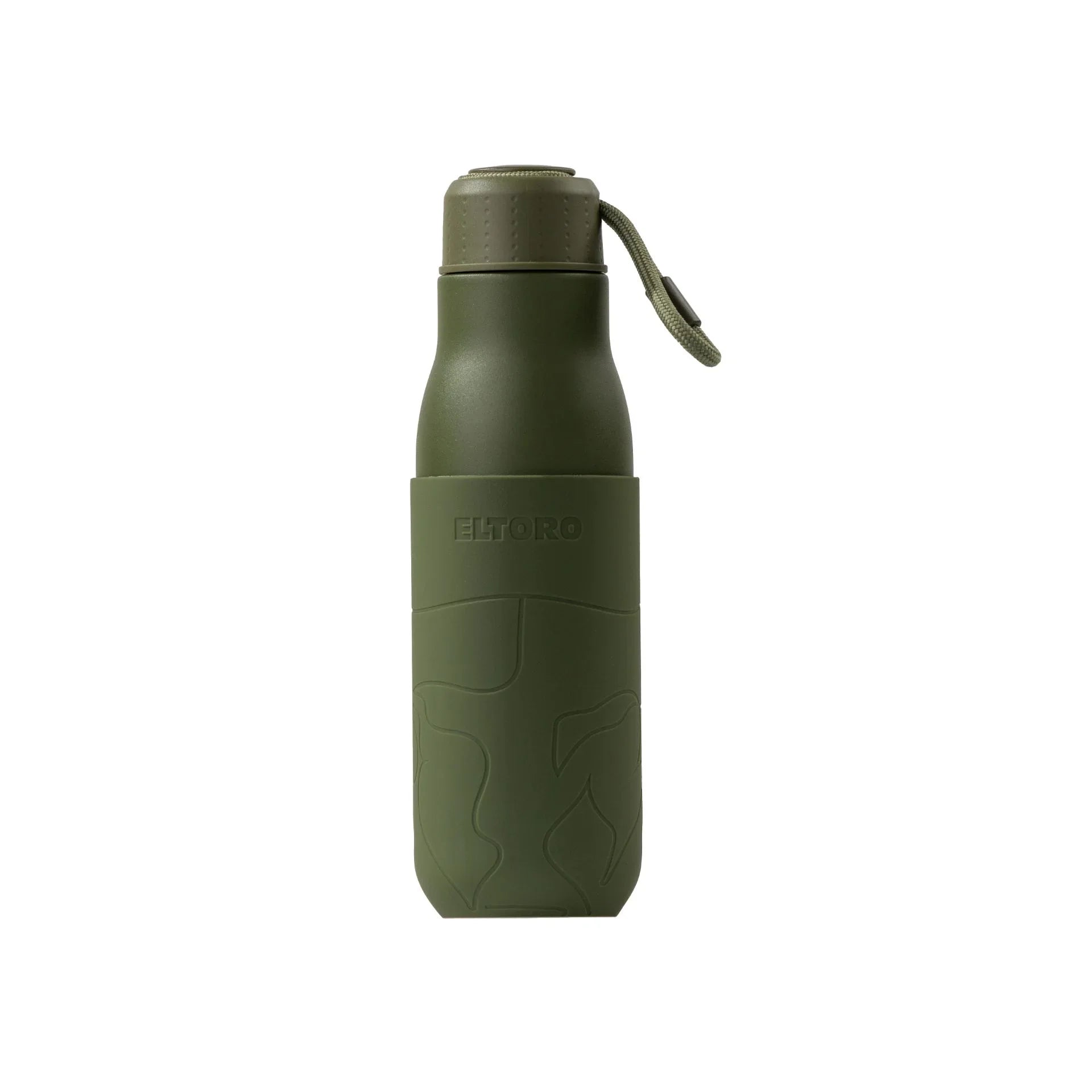 Eltoro Stainless Steel Bottle 500ml Olive With Olive Sleeve - Tashqila Eltoro Stainless Steel Bottle 500ml Olive With Olive Sleeve - Tashqila